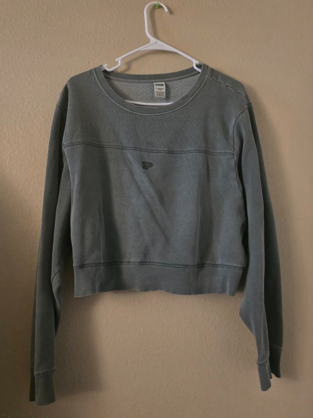 PINK Size XXL Green Sweatshirt